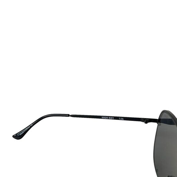 Quay Australia High Key Black Smoke Aviator Sunglasses